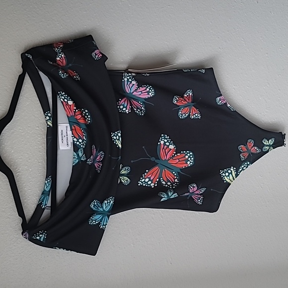 NWT Cristina Martinez x Nordstrom Butterfly Bodysuit, Size Medium, Color Black - Picture 3 of 11